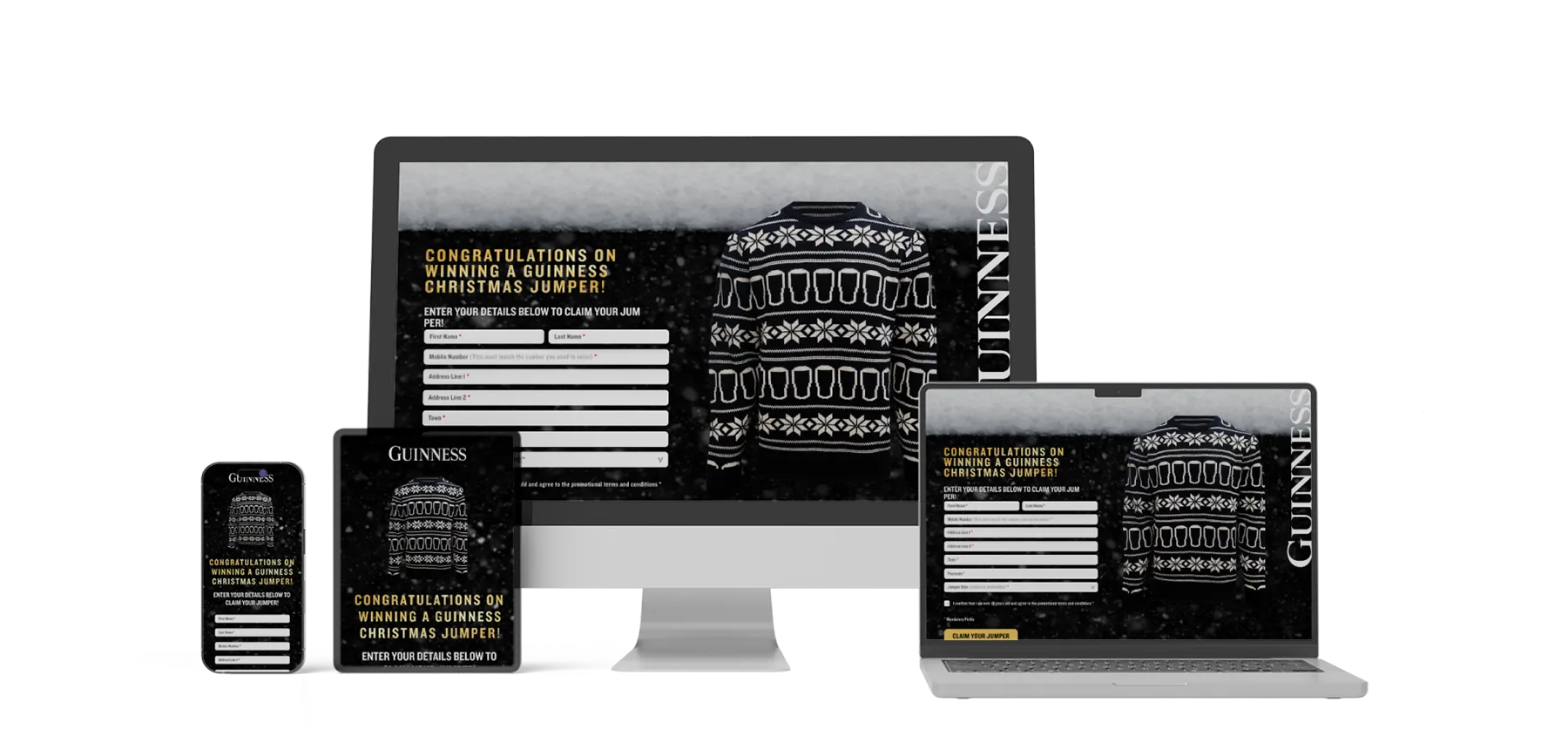 Guinness Christmass Jumpers - Devices